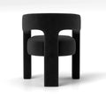 SEYNAR Contemporary Glam Velvet Dining Chair with Open-Back Design