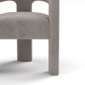 SEYNAR Contemporary Glam Velvet Dining Chair with Open-Back Design