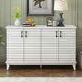 Large 4-Door Sideboard Buffet with Adjustable Shelves for Ample Storage