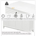 Large 4-Door Sideboard Buffet with Adjustable Shelves for Ample Storage