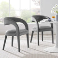 Set of Two Pinnacle Performance Velvet Dining Chairs