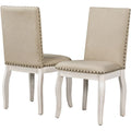 5-Piece Round Extendable Dining Set with Chairs