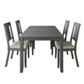 CraftPorch Classic 5-Piece Wooden Dining Ensemble