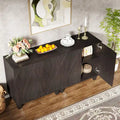 55-Inch Wooden Buffet Cabinet with Adjustable Shelf