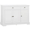 Modern Sideboard Buffet Cabinet with 2 Drawers and Adjustable Shelves - Ideal Coffee Bar Storage