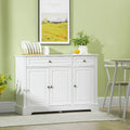 Modern Sideboard Buffet Cabinet with 2 Drawers and Adjustable Shelves - Ideal Coffee Bar Storage