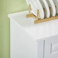 Modern Sideboard Buffet Cabinet with 2 Drawers and Adjustable Shelves - Ideal Coffee Bar Storage