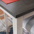 McKee White Acacia Wood Counter-Height Dining Table