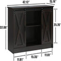 Buffet Cabinet - Dimensions: 15.7" D x 42" W x 32" H