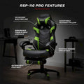 RESPAWN 110 Pro Ergonomic Gaming Chair with Footrest - Ideal Computer Desk Chair