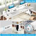 78.7-Inch Extra Long Double Desk for Two, Ideal for Home Office Use