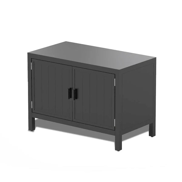 Freestanding Outdoor Kitchen Island with Storage and Prep Table - Grill Storage Cabinet