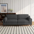 90-Inch Oversized Corduroy Sofa for Living Room with Reversible Cushions