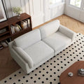 90-Inch Oversized Corduroy Sofa for Living Room with Reversible Cushions