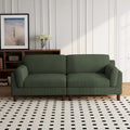 90-Inch Oversized Corduroy Sofa for Living Room with Reversible Cushions