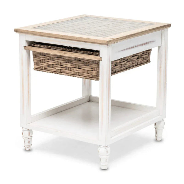 Island Breeze Single-Basket Side Table