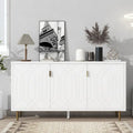 Contemporary TV Stand for TVs up to 70 inches, Versatile Console Table with Adjustable Shelves, Stylish Storage Sideboard for Living Room