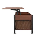 Metal Coffee Table with Lift-Top and Concealed Storage