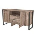 2-Door, 2-Drawer Storage Cabinet and TV Stand