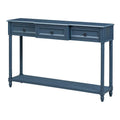 Entryway Console Table with Drawers and Extended Shelf