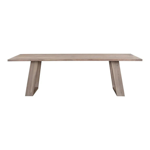 Aurelle Home Tina Contemporary Solid Acacia Wood Dining Table