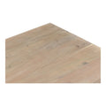 Aurelle Home Tina Contemporary Solid Acacia Wood Dining Table