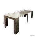 Versatile Extendable Rectangular Dining Console Table for 4 to 8 Guests