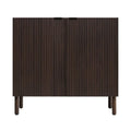 Merk 2-Door Walnut Cabinet