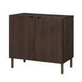 Merk 2-Door Walnut Cabinet