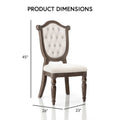 Furniture of America Cassian Classic 9-Piece Expandable Dining Set in Weathered Oak Solid Wood