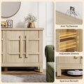 55-Inch Rustic Wood Farmhouse Buffet Cabinet with Ample Storage