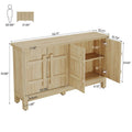 55-Inch Rustic Wood Farmhouse Buffet Cabinet with Ample Storage