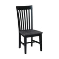 Set of 2 Cosmo Tall Mission Chairs in Solid Wood by International Concepts