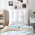 Tufted Queen Puffy Headboard for College by DormCo