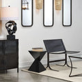 Contemporary Acrylic Accent End Table for Outdoor Use - Dimensions: 18.11"H x 12.6"W x 12.6"L