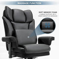 Ergonomic Rocking Executive Office Chair with Adjustable Padded Armrests and Massage Lumbar Support