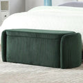 Upholstered Fabric Storage Ottoman for Entryway