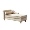 Contemporary Velvet Chaise Lounge Chair with Storage