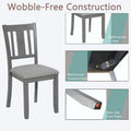 4-Piece Counter Height Dining Chair Set with Cushioned Seats