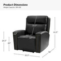 Modern Power Lift Recliner Chair with Massage, Heating, and Charging Ports by HULALA HOME