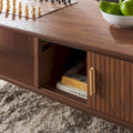 SAFAVIEH Home Tealla 2-Door Tambour Coffee Table - 43"W x 22"D x 17"H