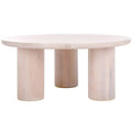 SAFAVIEH Home Mork Round Coffee Table with 3 Legs - 40" W x 40" D x 18" H