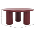 SAFAVIEH Home Mork Round Coffee Table with 3 Legs - 40" W x 40" D x 18" H