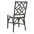 Set of 2 SAFAVIEH Maye Rattan Accent Chairs with Cushions - Dimensions: 18.5" W x 20.9" L x 35.8" H