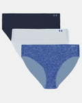 Under Armour Pure Stretch Printed Women's 3-Pack No Show Bikini