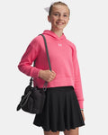 Under Armour Rival Fleece Girls' Crop Hoodie Top
